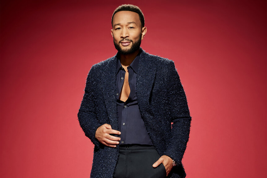 John Legend during a promo shoot for The Voice season 25