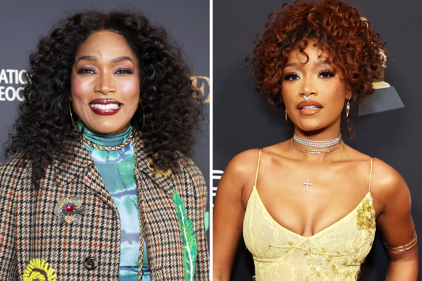 A split of Angela Bassett and Keke Palmer