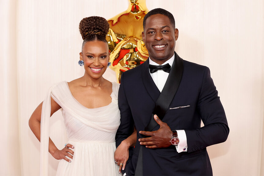 Sterling K. Brown and Ryan Michelle Bathe on the red carpet at the 2024 oscars