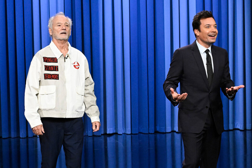 Bill Murray interrupting Jimmy Fallon's Tonight Show monologue