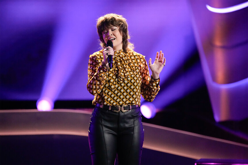 Olivia Rubini performs on The Voice episode 2506