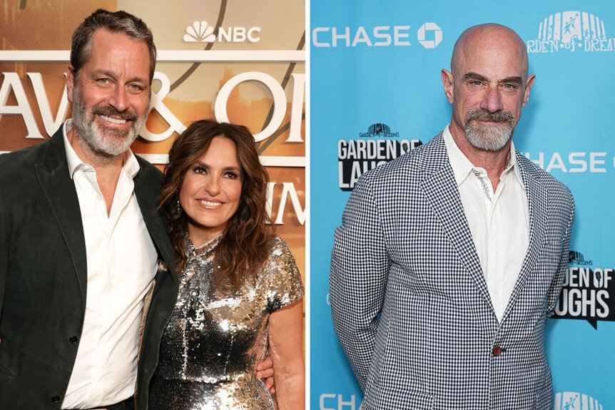 Split of Mariska Hargitay with Peter Hermann, and Chris Meloni