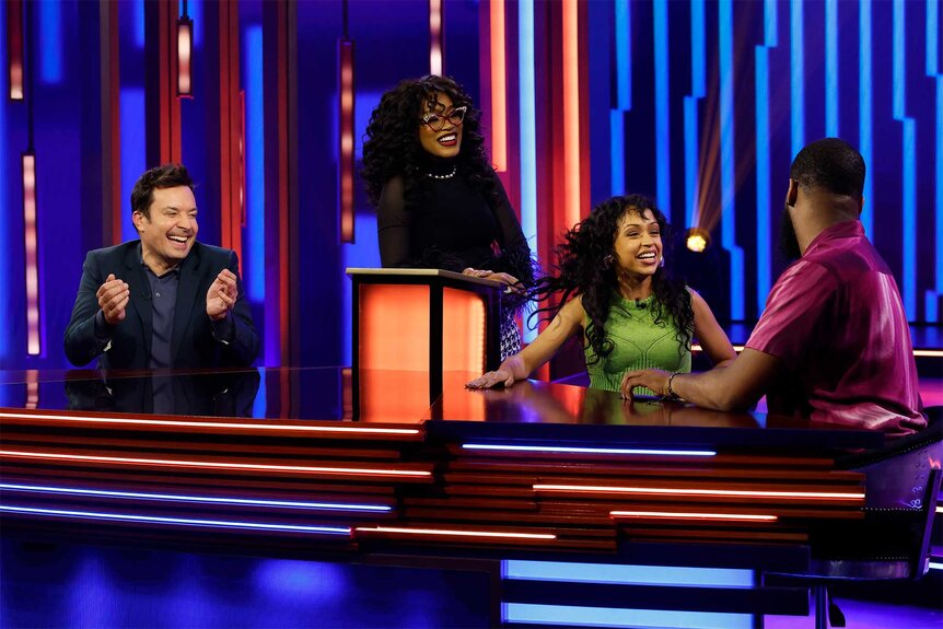 Jimmy Fallon Keke Palmer Liza Koshy on password episode 204