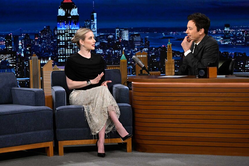 Emma Roberts on The Tonight Show Starring Jimmy Fallon Episode 1954