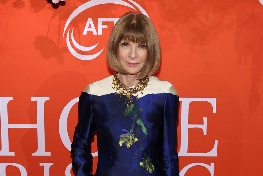 Anna Wintour poses on the carpet of the 2024 Hope Rising Benefit