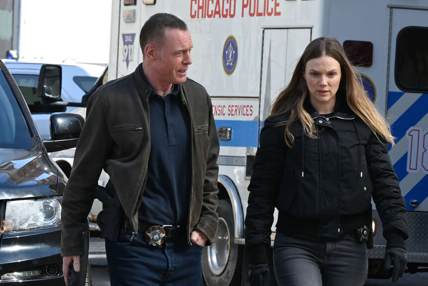 Hank Voight and Hailey Upton in Chicago P.D. Season 11 Episode 11