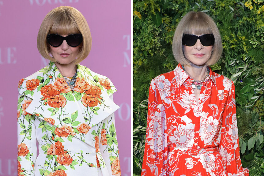 Split of Chloe Fineman and Anna Wintour