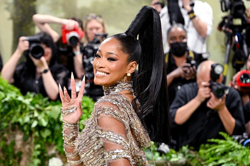 Keke Palmer attends the 2024 Met Gala red carpet