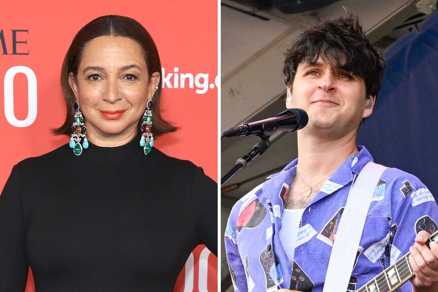 A split of Maya Rudolph and Vampire Weekend