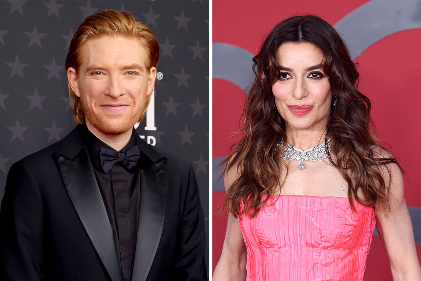 Split of Domhnall Gleeson and Sabrina Impacciatore