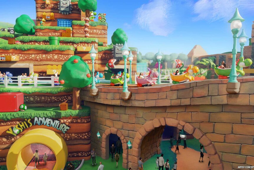 Yoshi's Adventure featured at Super Nintendo World in Universal Orlando