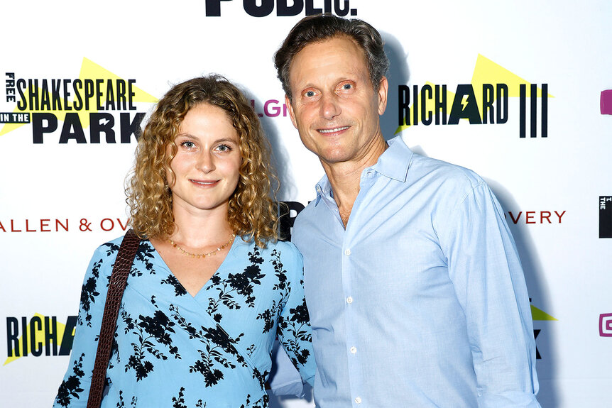 Tess Goldwyn and Tony Goldwyn walk the carpet of Free Shakespeare In The Park's "Richard III" opening night