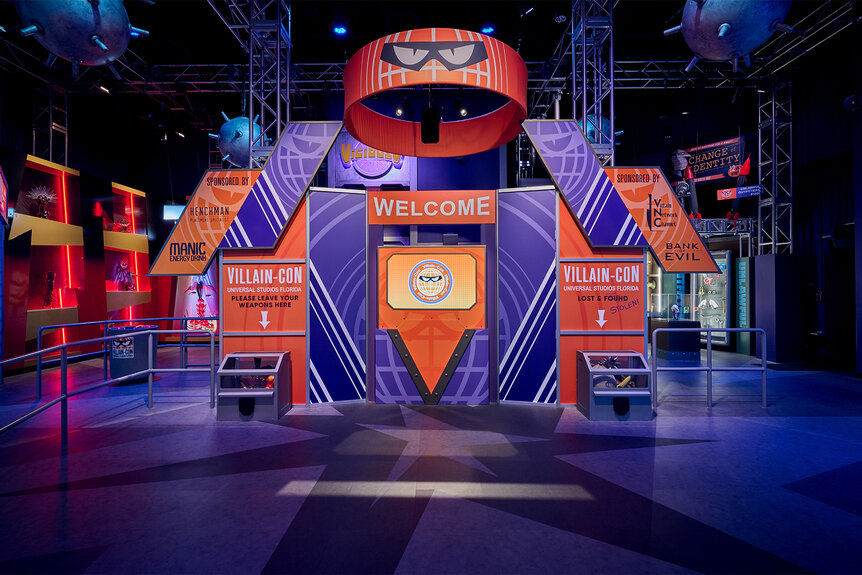 The set of Illumination’s Villain-Con Minion Blast