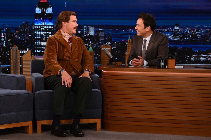 Ron Burgundy on The Tonight Show Starring Jimmy Fallon Episode 1986