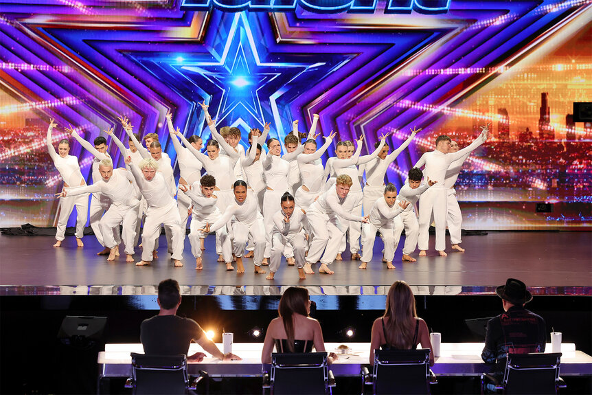 Brent Street perform on stage during AGT Episode 1904