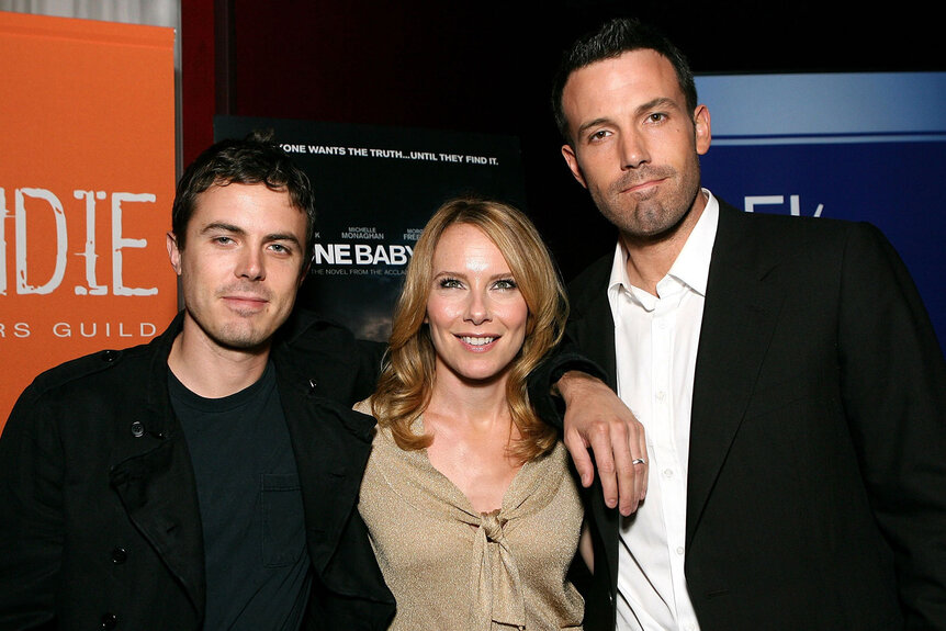 Casey Affleck, Amy Ryan and Ben Affleck attend a screening of "Gone Baby Gone"