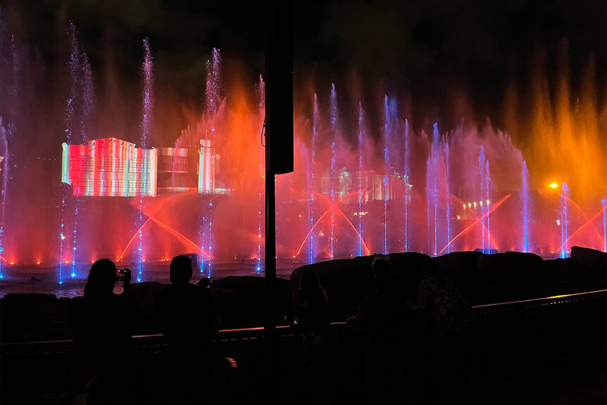 The water show at Cinesational: A Symphonic Spectacular at Universal Orlando