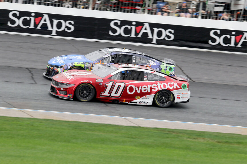 A Nascar race during the NASCAR Cup Series USA