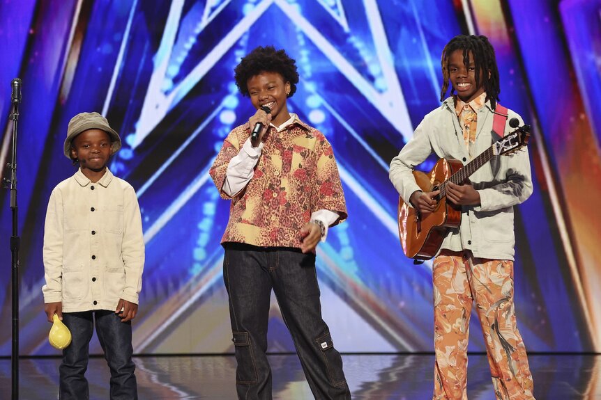 Biko's Manna performs on stage on America's Got Talent Episode 1903.