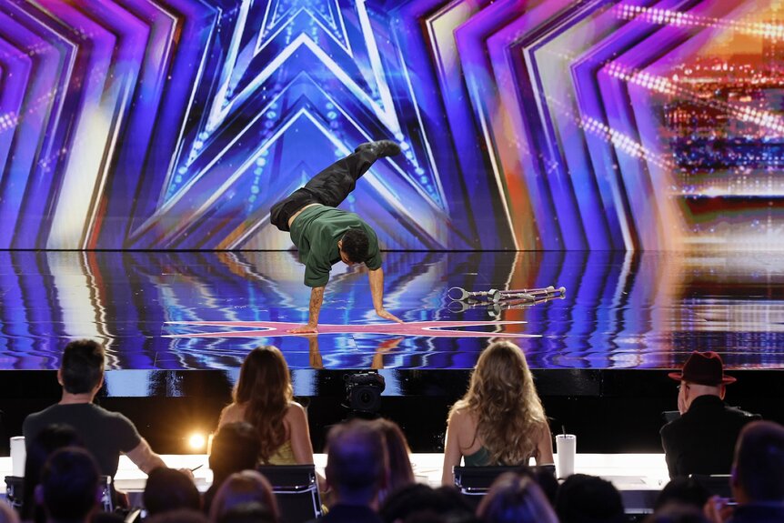 Bboy Samuka performs on stage on America's Got Talent Episode 1903.