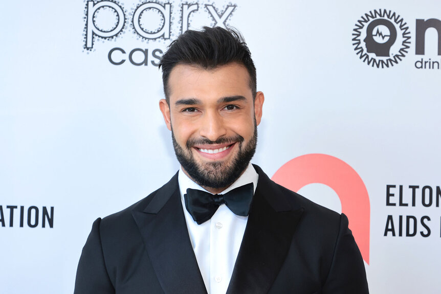 Sam Asghari attends the Elton John AIDS Foundation's 30th Annual Academy Awards Viewing Party