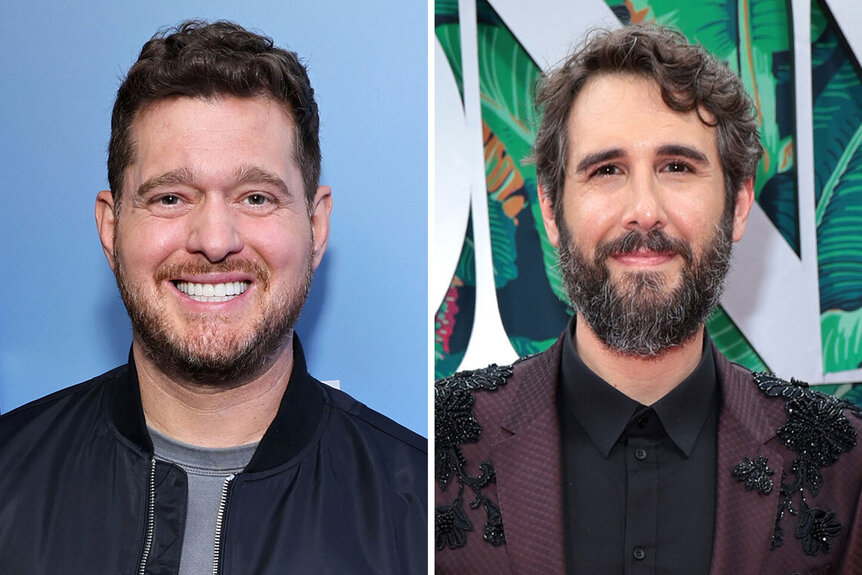 Split of Michael Buble and Josh Groban