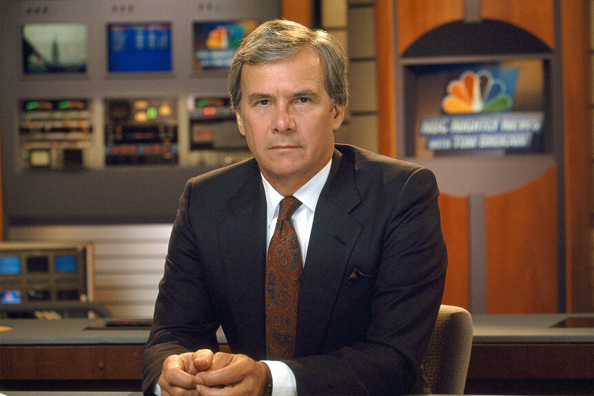 Nightly News anchor Tom Brokaw on air