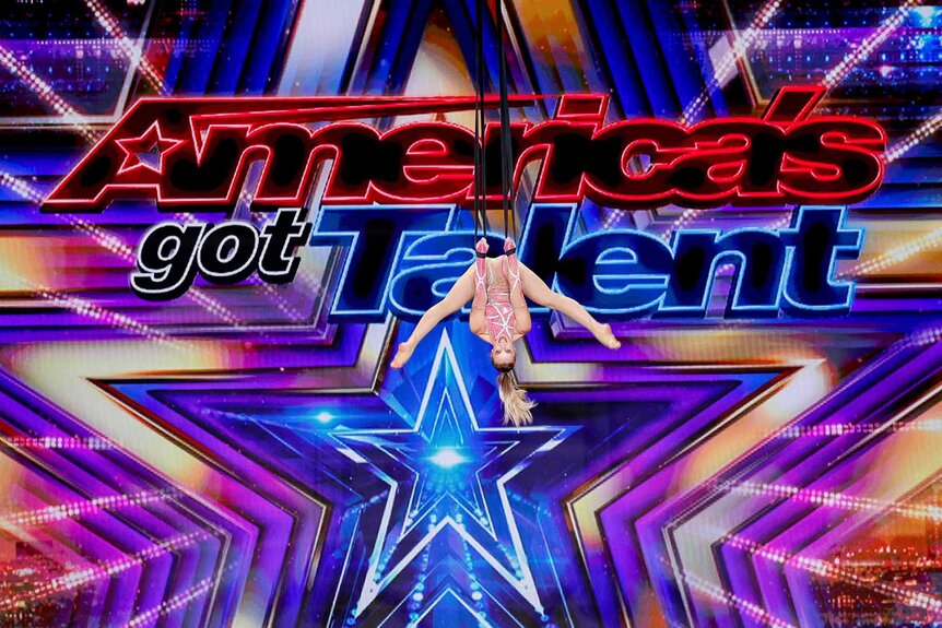 Haley Viloria performs onstage on America's Got Talent Episode 1908.