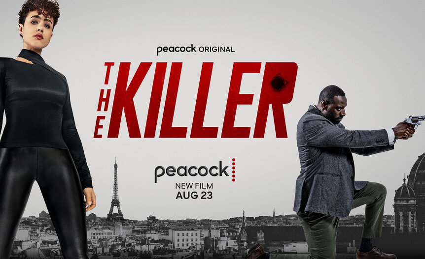 Key art for the Peacock original film "The Killer"