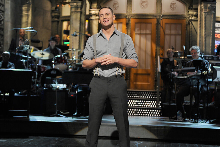 Channing Tatum during his monologue on saturday night live episode 1611