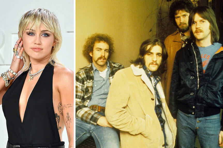 Split of Miley Cyrus and The Eagles