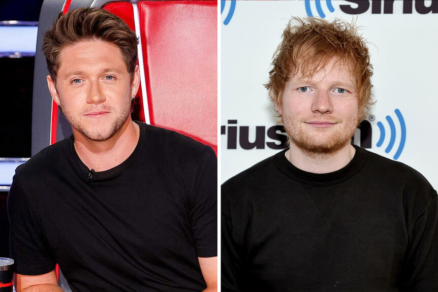 Split of Niall Horan and Ed Sheeran