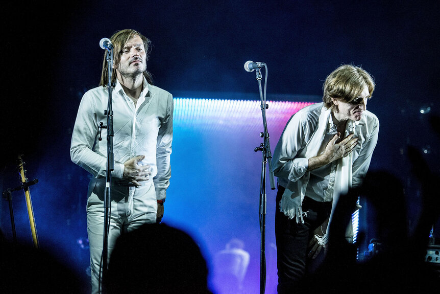 Jean-Benoit Dunckel and Nicolas Godin of Air perform at The Greek Theatre on June 25, 2017