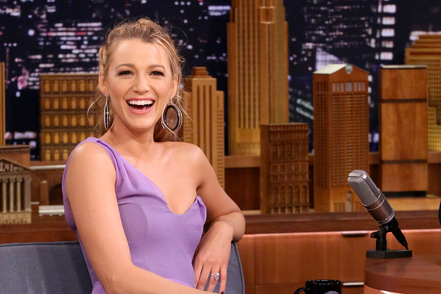 Blake Lively appears on The Tonight Show Starring Jimmy Fallon Episode 758 on October 13, 2017.