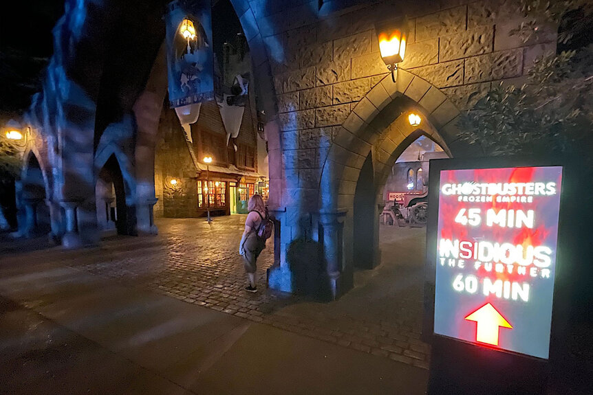 Exterior shot of Halloween Horror Nights