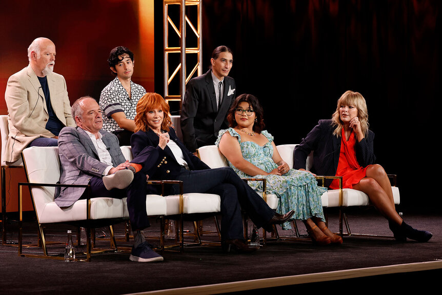 The Happy's Place Cast at the Happy's Place Panel during the NBCUniversal Summer Press Tour