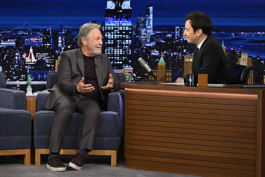 Billy Crystal speaks with Jimmy Fallon on The Tonight Show Starring Jimmy Fallon Episode 2039.