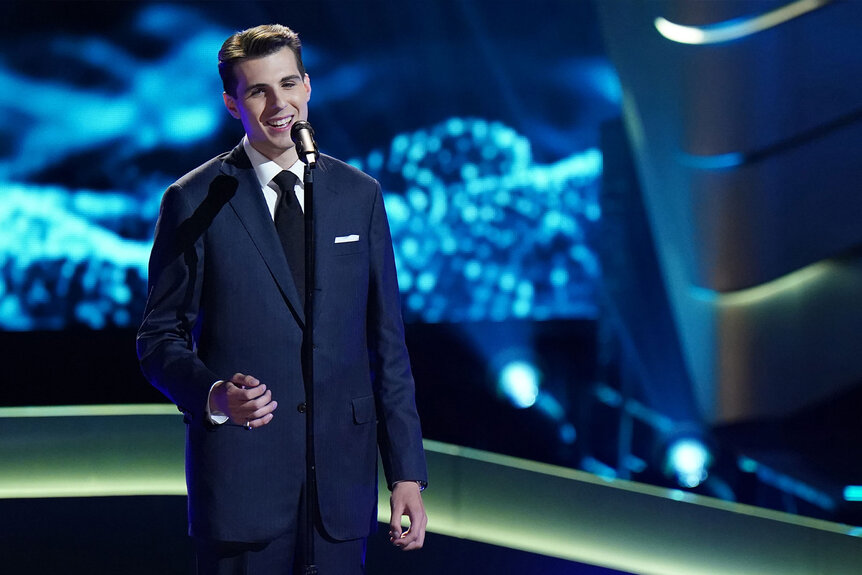 Edward Preble performs onstage during The Voice Season 26 Episode 3