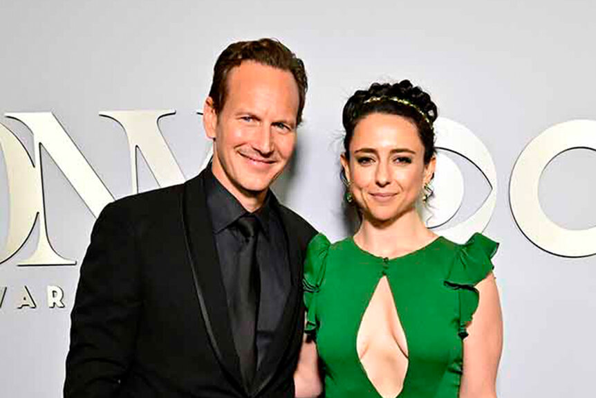 Patrick Wilson and Danya Taymor pose together.