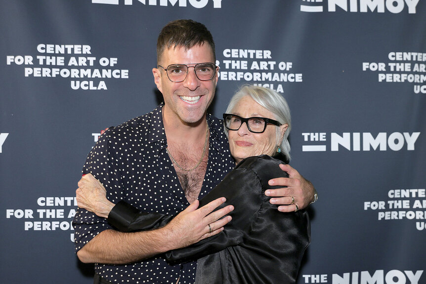 Zachary Quinto and Susan Bay Nimoy attend CAP UCLA inaugural season kick off