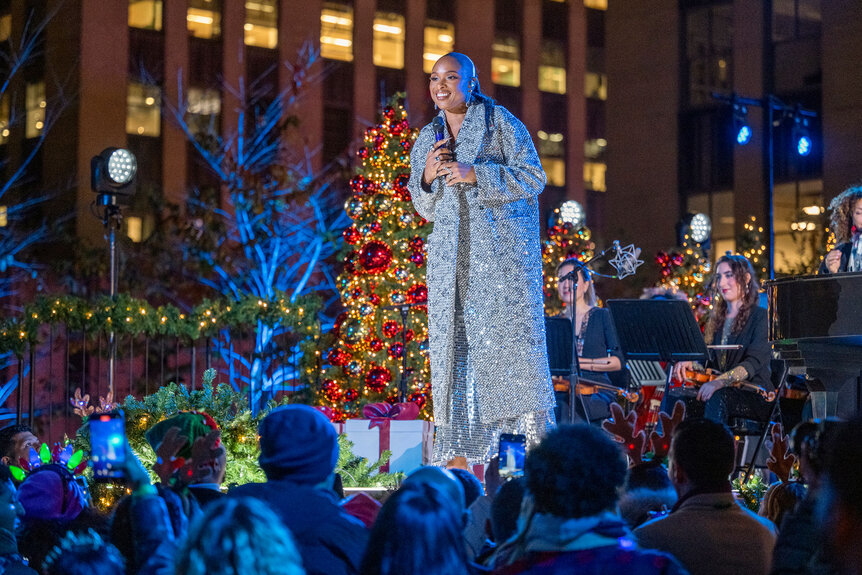 Jennifer Hudson performs during the Christmas in Rockefeller Center 2024 Special.