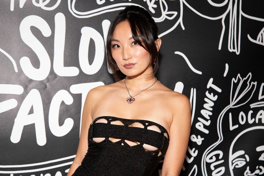 Poppy Liu smiling and posing at the Inaugural Global South Renaissance Gala on September 21, 2024.