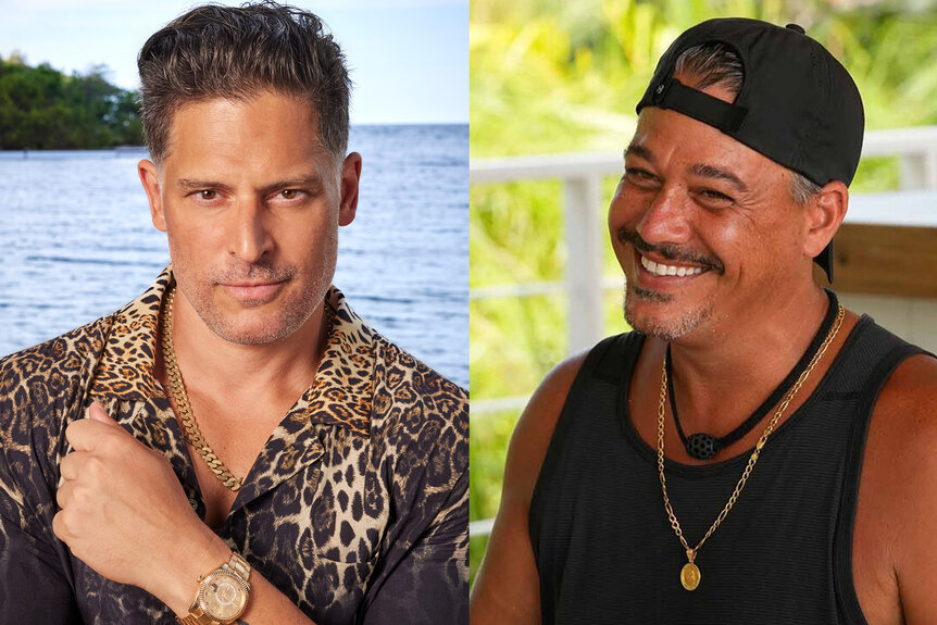 A split featuring Joe Manganiello and Rob Mariano