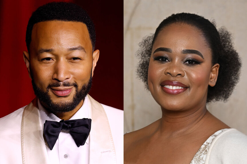 A split of John Legend and Pretty Yende.