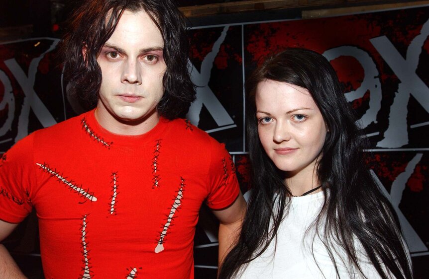 The white stripes pose backstage at the 99X's The Big Rock