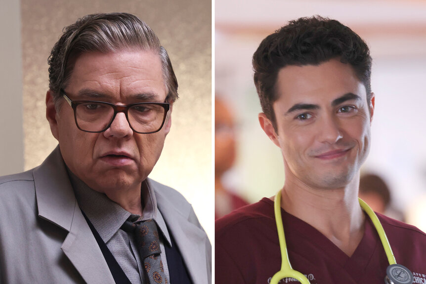 A split of Dr Daniel Charles and Dr Frost on Chicago Med