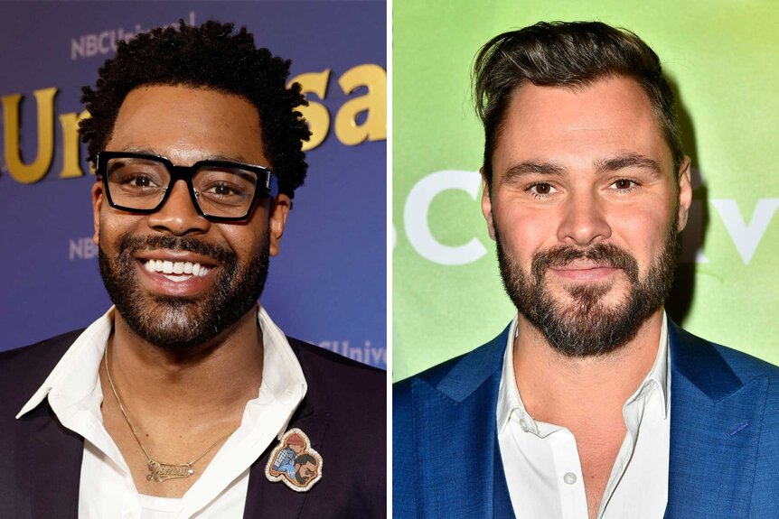 A split of LaRoyce Hawkins and Patrick John Flueger.