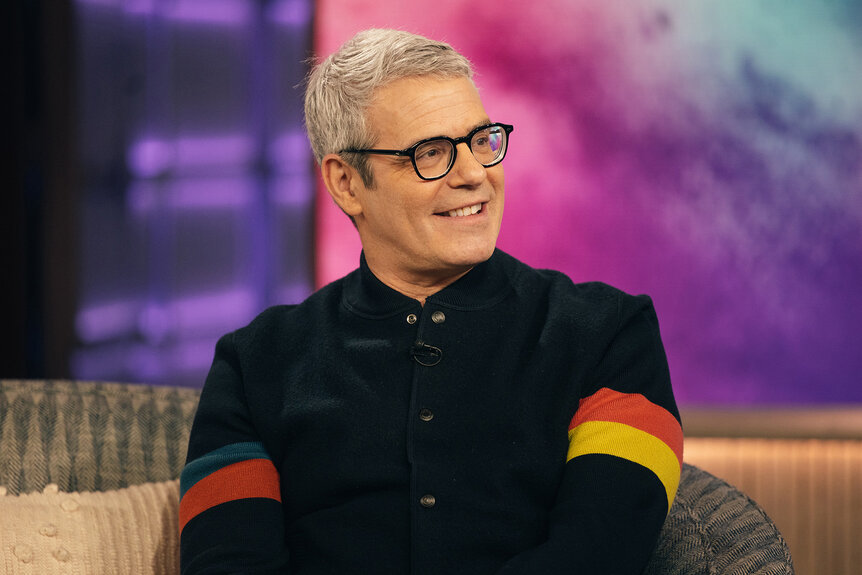 Andy Cohen sits during an interview on The Kelly Clarkson Show Season 6 Episode 96