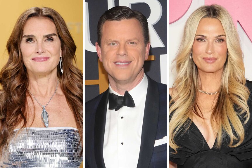 A split of Brooke Shields, Willie Geist, and Molly Sims.