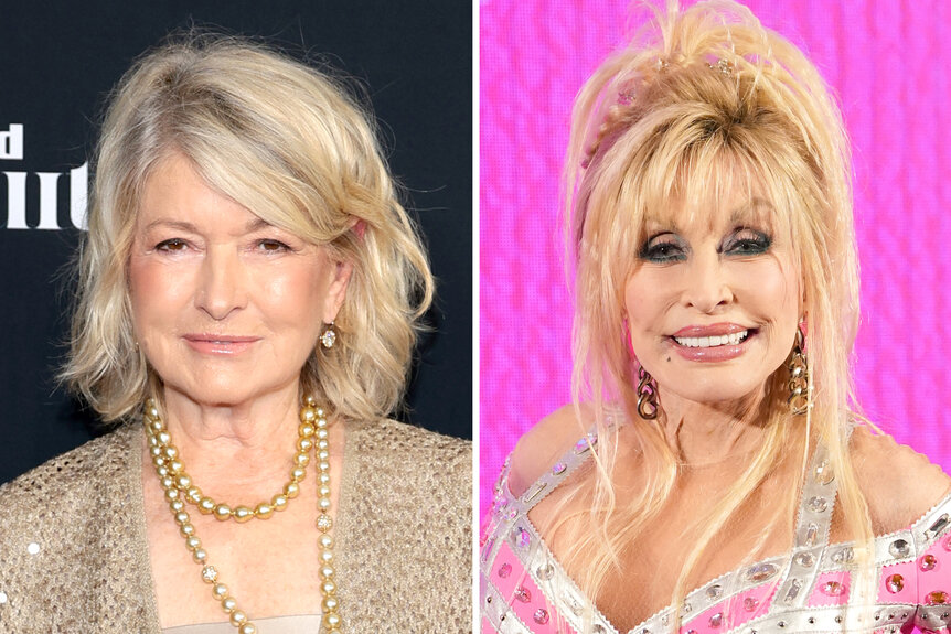 A split of Martha Stewart and Dolly Parton